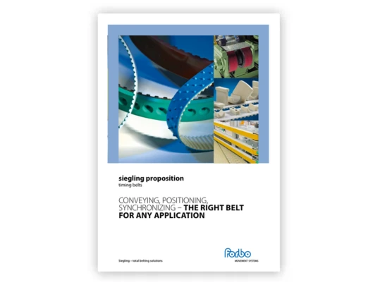 Siegling Proposition_Conveying, Positioning, Synchronizing